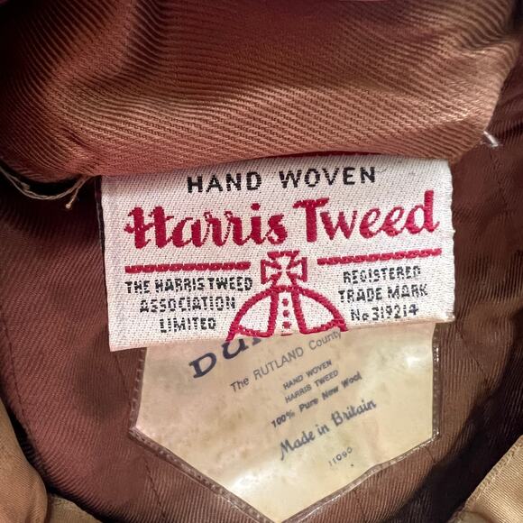 Vintage Dunn & Co Hand Woven Flat Cap Hat Size 7 1/8 - Picture 4 of 7